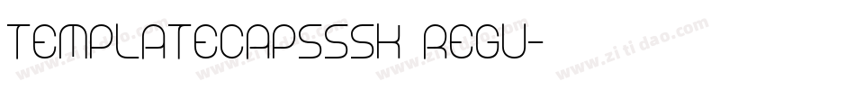 TemplateCapsSSK Regu字体转换